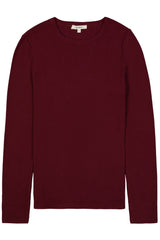 Tee-shirt manches longues bordeaux