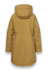 Veste longue moutarde