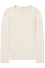 Tee-shirt manches longues blanc cassé