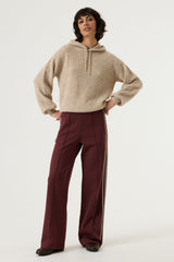 Pantalon rouge bordeaux