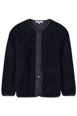 Veste teddy bleu foncé