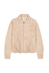 Veste en velours côtelé beige