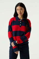 Pull polo rayé