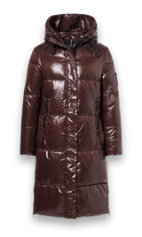 Veste longue chocolat