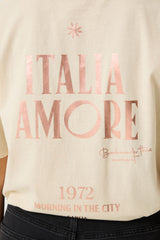 Tee-shirt blanc cassé
