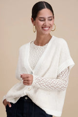 Gilet maille bouclette