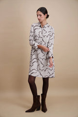 Robe droite mi-longue