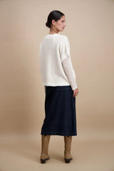 Gilet maille bouclette