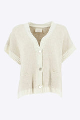 Gilet maille bouclette