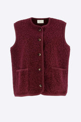 Gilet sans manches bordeaux