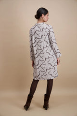 Robe droite mi-longue