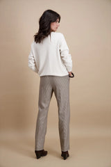 Pull uni blanc cassé