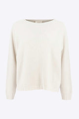 Pull uni blanc cassé