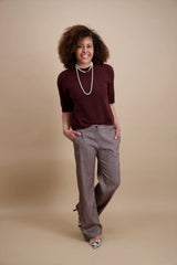 Pull uni bordeaux