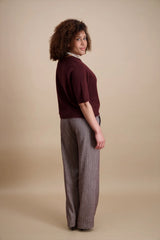 Pull uni bordeaux