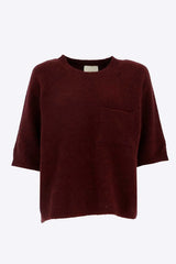 Pull uni bordeaux