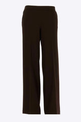 Pantalon droit uni marron