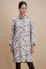 Robe droite mi-longue