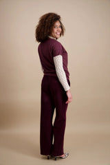 Sweat uni bordeaux