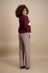 Veste unie bordeaux