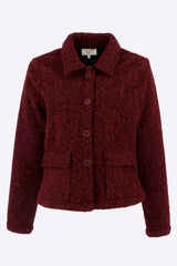 Veste unie bordeaux