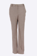 Pantalon imprimé pied de poule