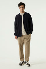 Gilet polo bleu foncé