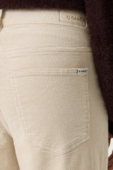 Pantalon en velours côtelé beige