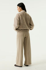 Blouson aviateur beige