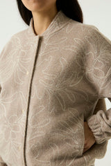 Blouson aviateur beige