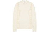 Top blanc cassé
